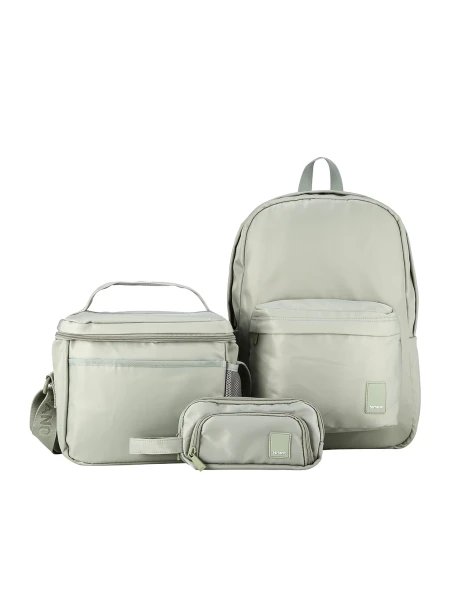 Kit Mochila + Lonchera + Cartuchera Spirit Essence Oliva